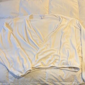 Beyond Yoga Soft White Women's Wrapped up top